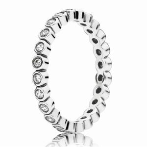 Pandora Eternity Round Cut CZ silver ring